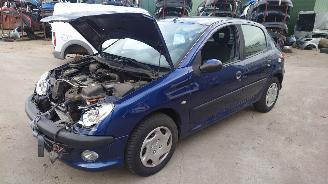 demontáž osobní automobily Peugeot 206 2004 1.4i KFW Blauw EGED onderdelen 2004/1